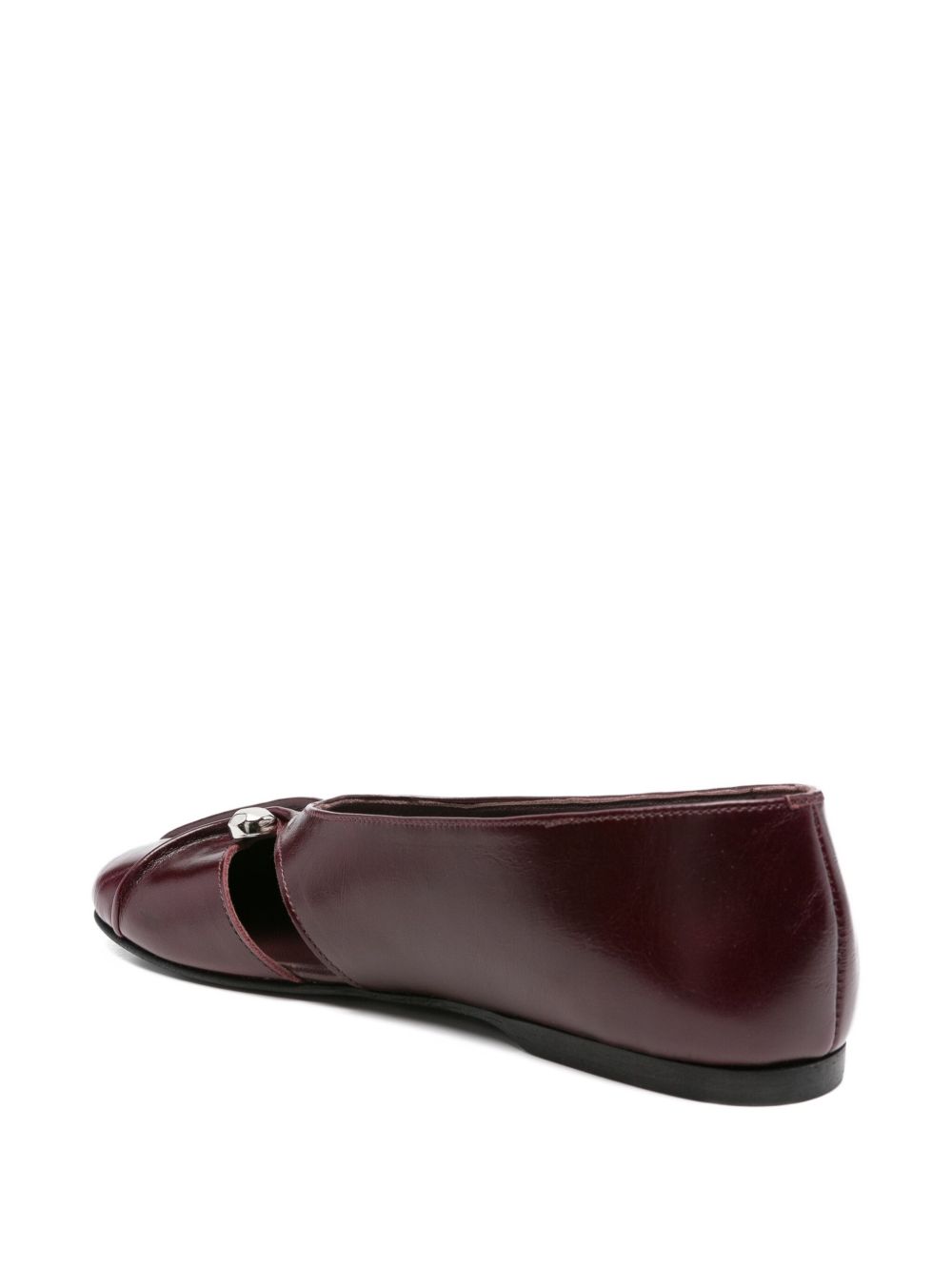 Alohas Ballerine in pelle bordeaux