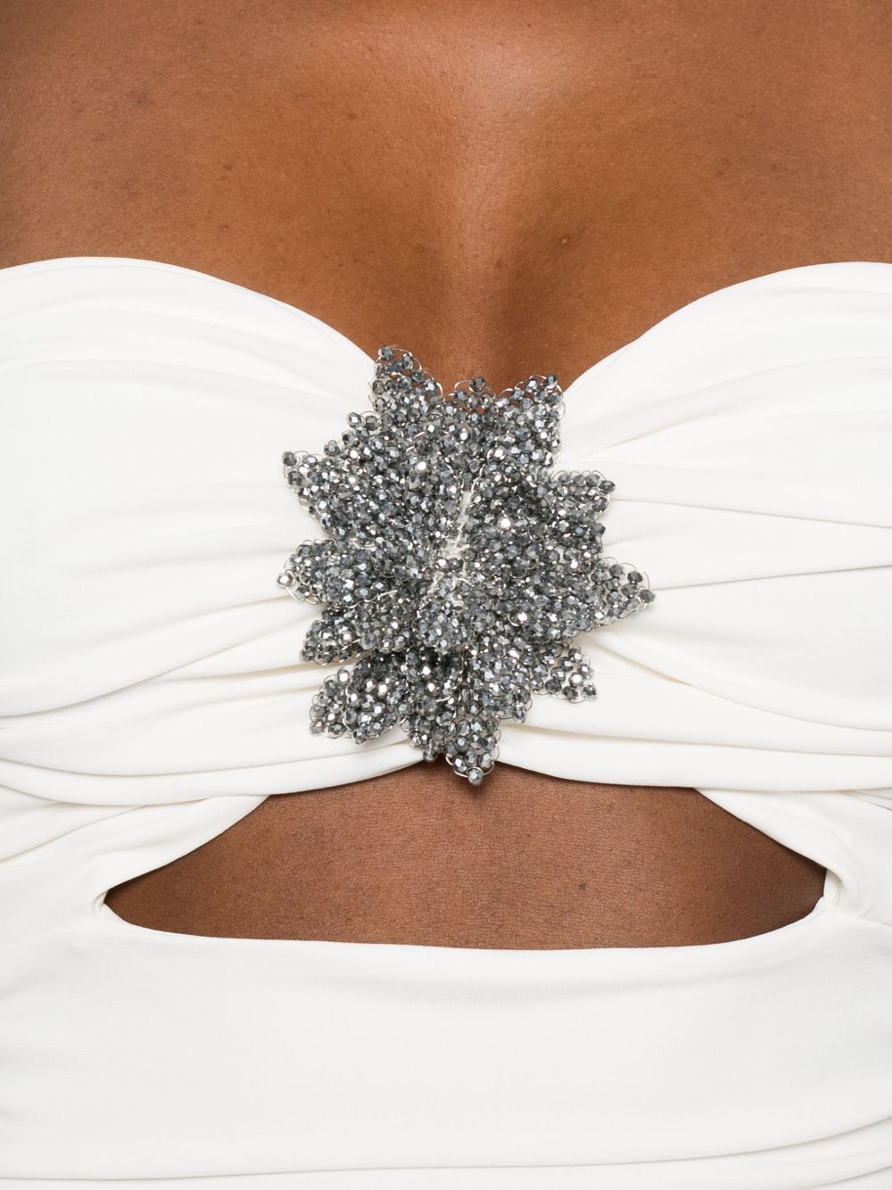 Amen Abito con dettaglio cut-out in bianco