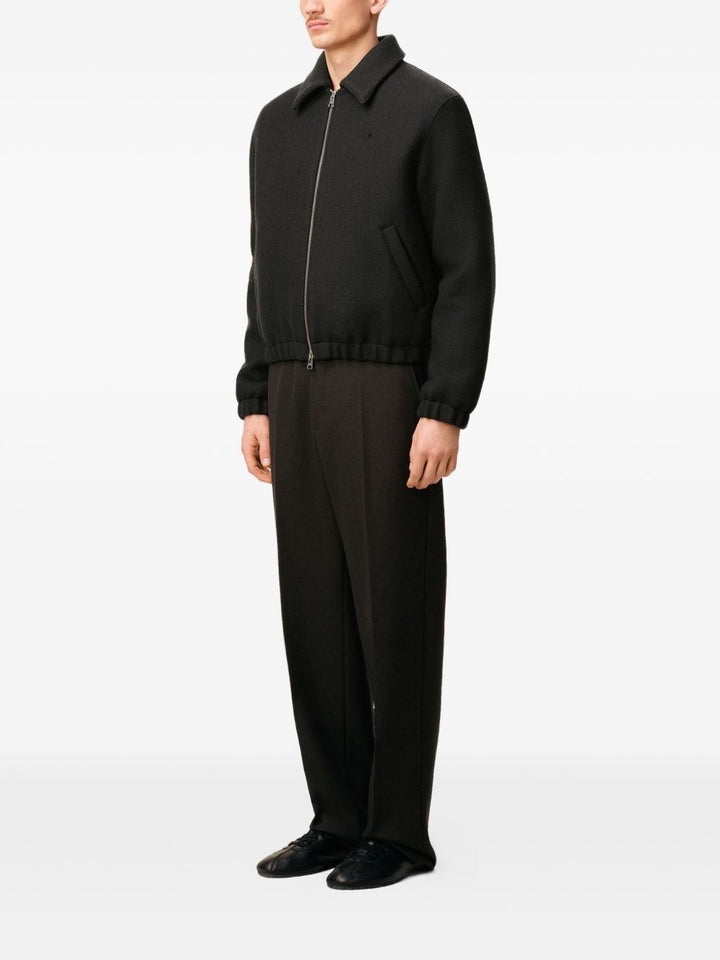 AMI Paris Giacca Ami de Coeur in lana con zip