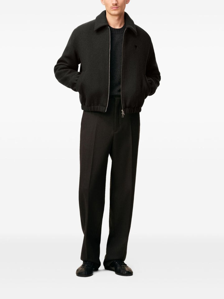 AMI Paris Giacca Ami de Coeur in lana con zip