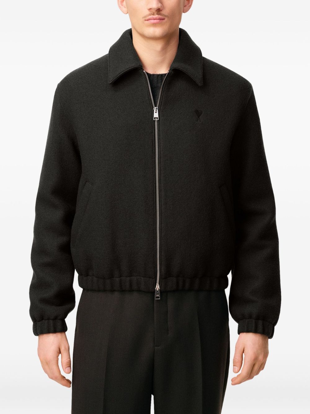 AMI Paris
Giacca Ami de Coeur in lana con zip