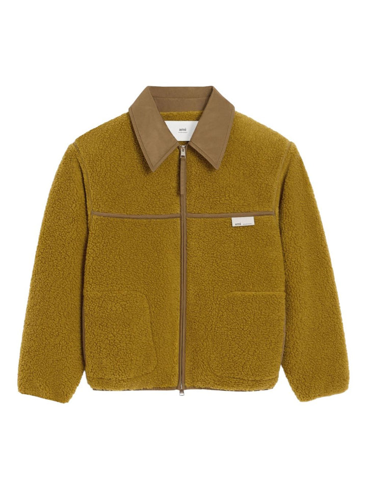 AMI Paris Giacca in pile con zip