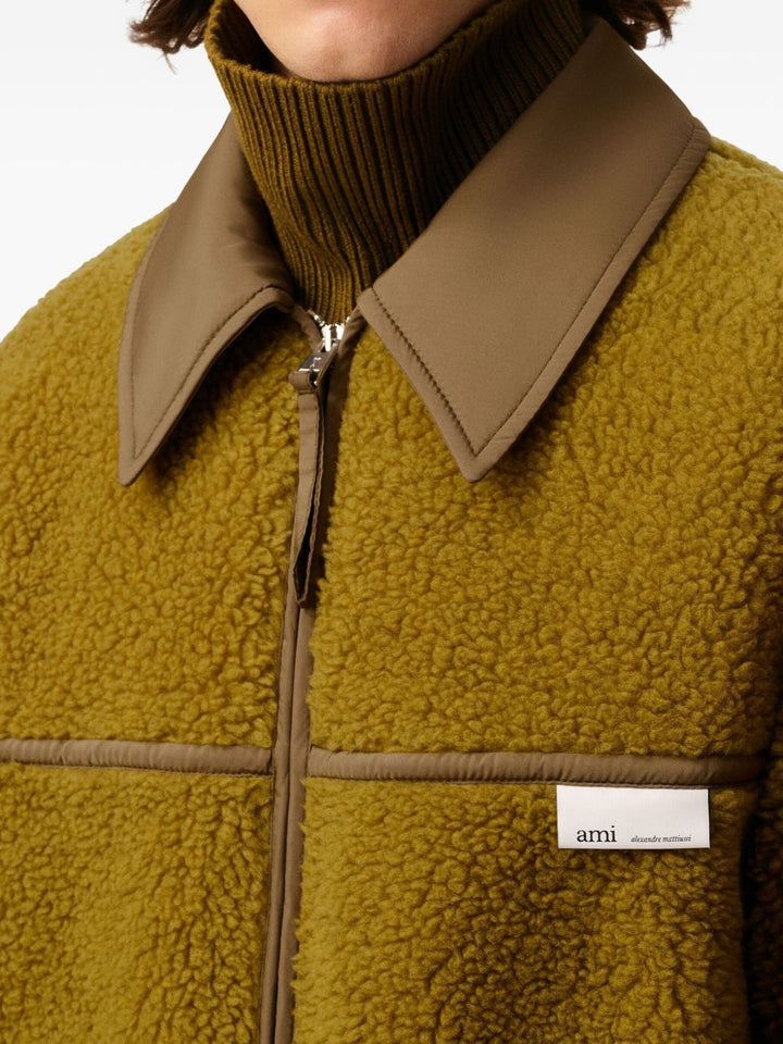 AMI Paris Giacca in pile con zip