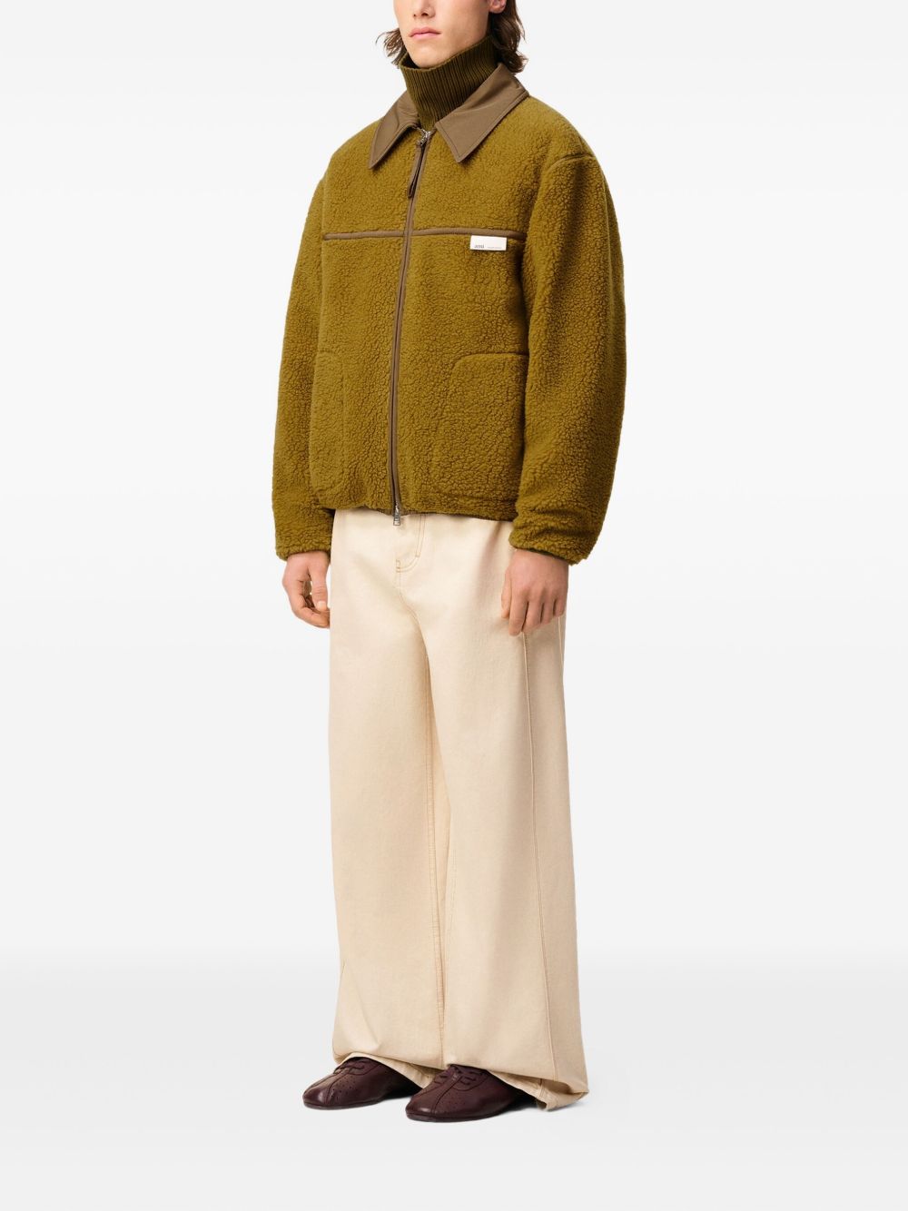 AMI Paris Giacca in pile con zip