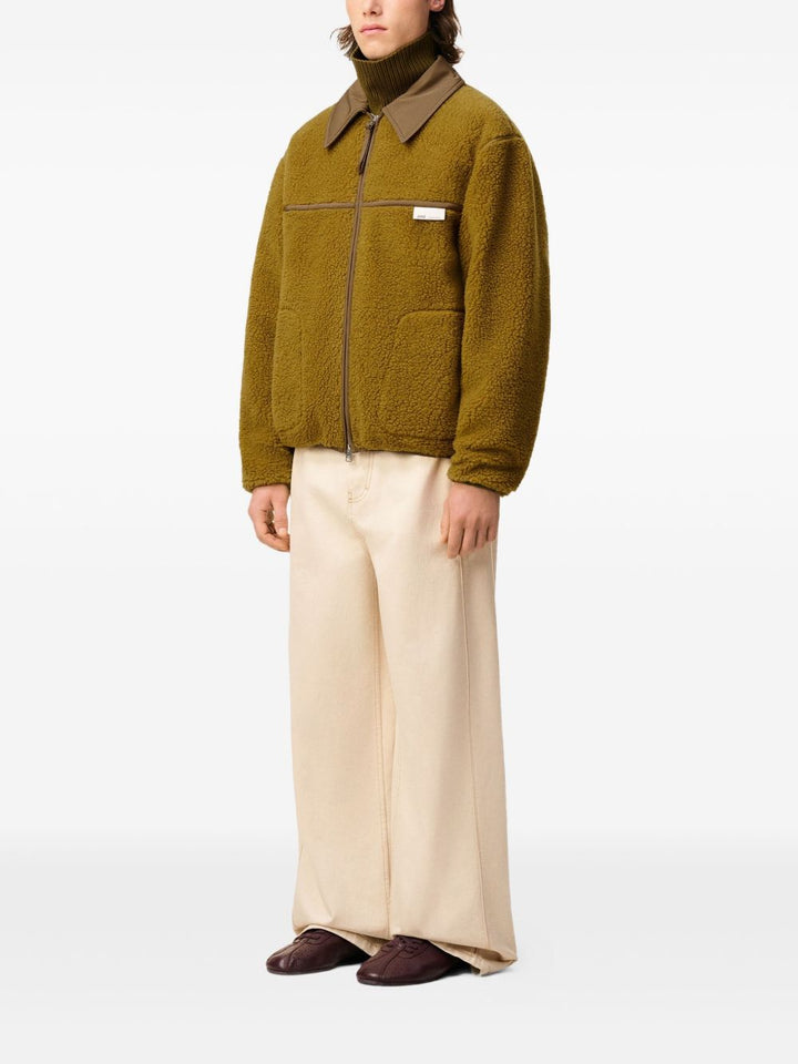 AMI Paris Giacca in pile con zip