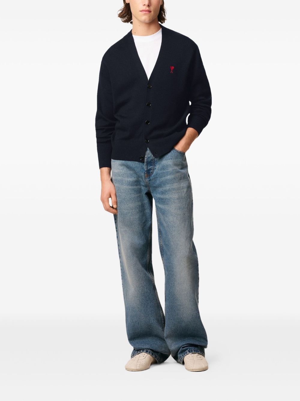 AMI Paris Cardigan Ami De Coeur