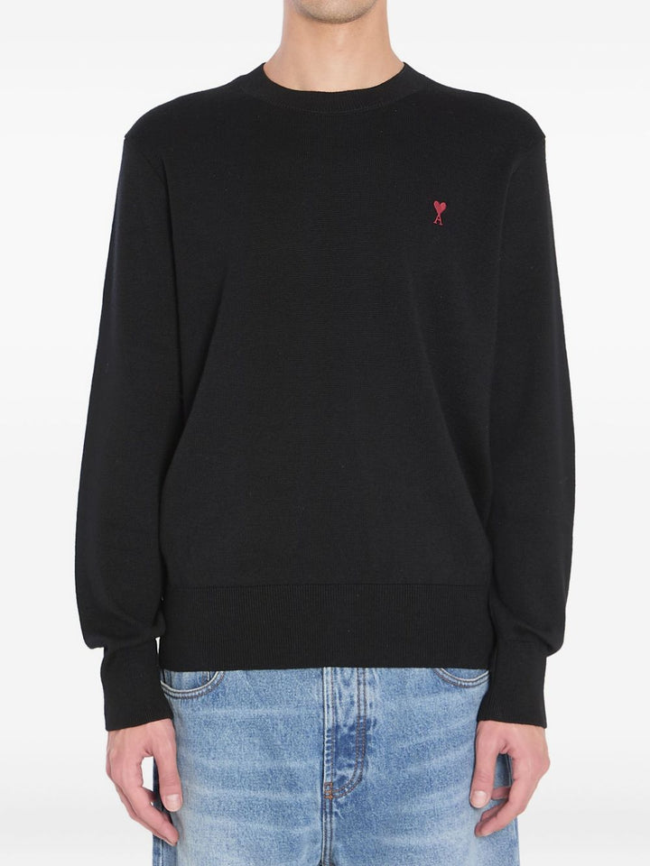 AMI Paris
Maglione girocollo ricamato Ami de Coeur
