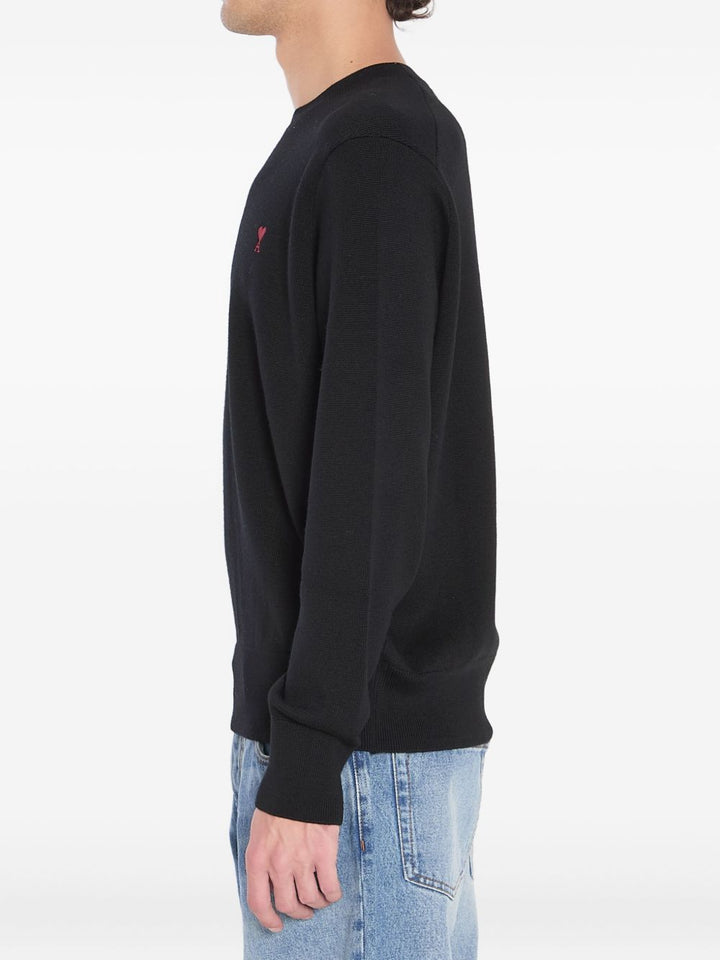 AMI Paris
Maglione girocollo ricamato Ami de Coeur