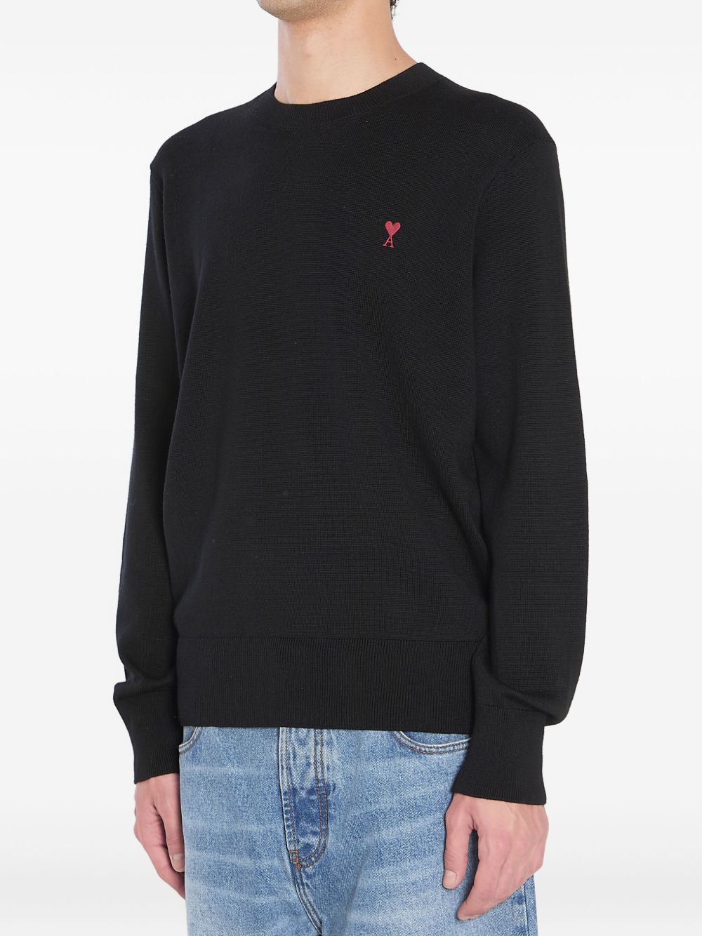 AMI Paris
Maglione girocollo ricamato Ami de Coeur