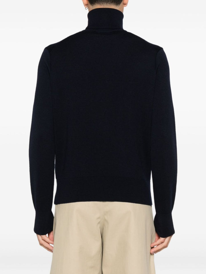 AMI Paris
Maglione a collo alto con ricamo a cuore