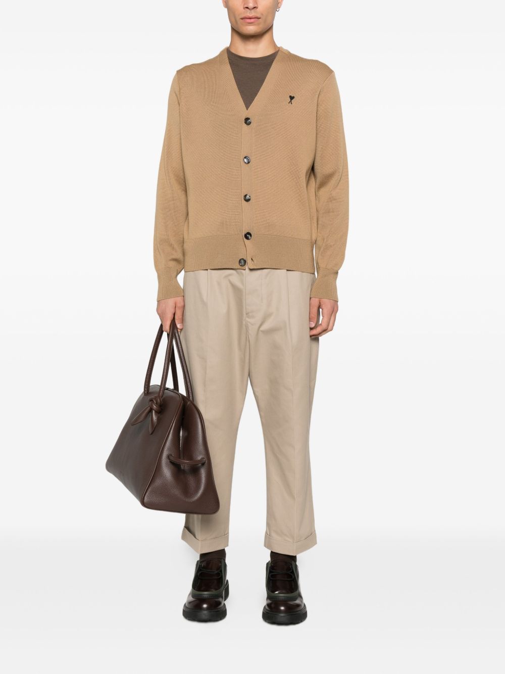 AMI Paris
pleated cotton trousers