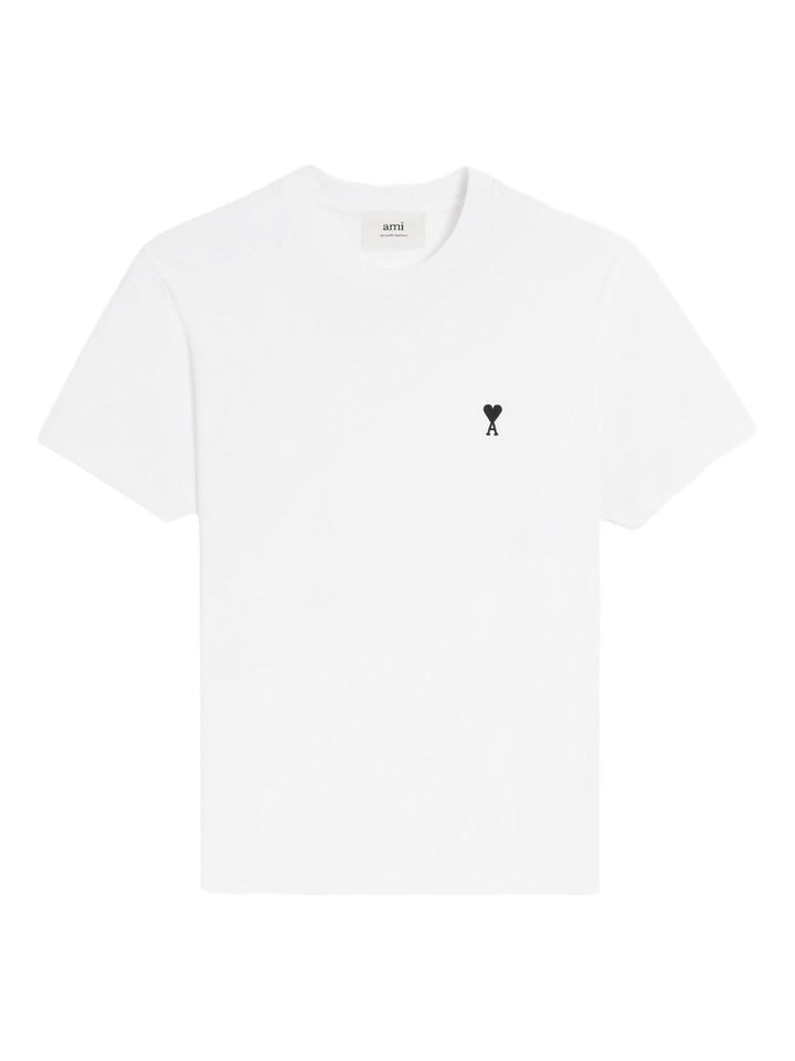 AMI Paris
T-shirt in cotone biologico con ricamo a cuore