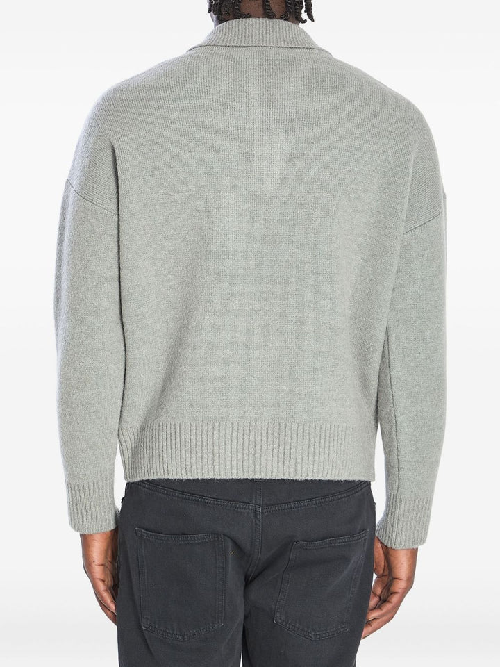 AMI Paris Polo Ami de Coeur con intarsi