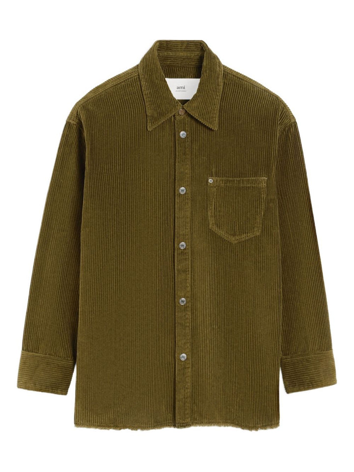 AMI Paris Giacca-camicia a coste