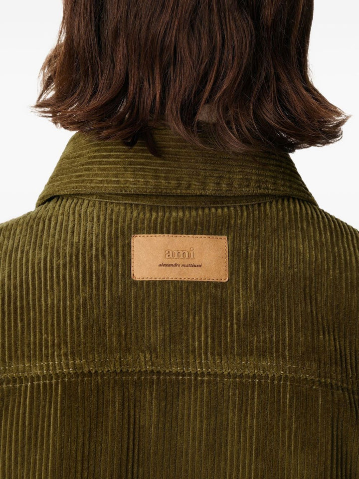 AMI Paris Giacca-camicia a coste