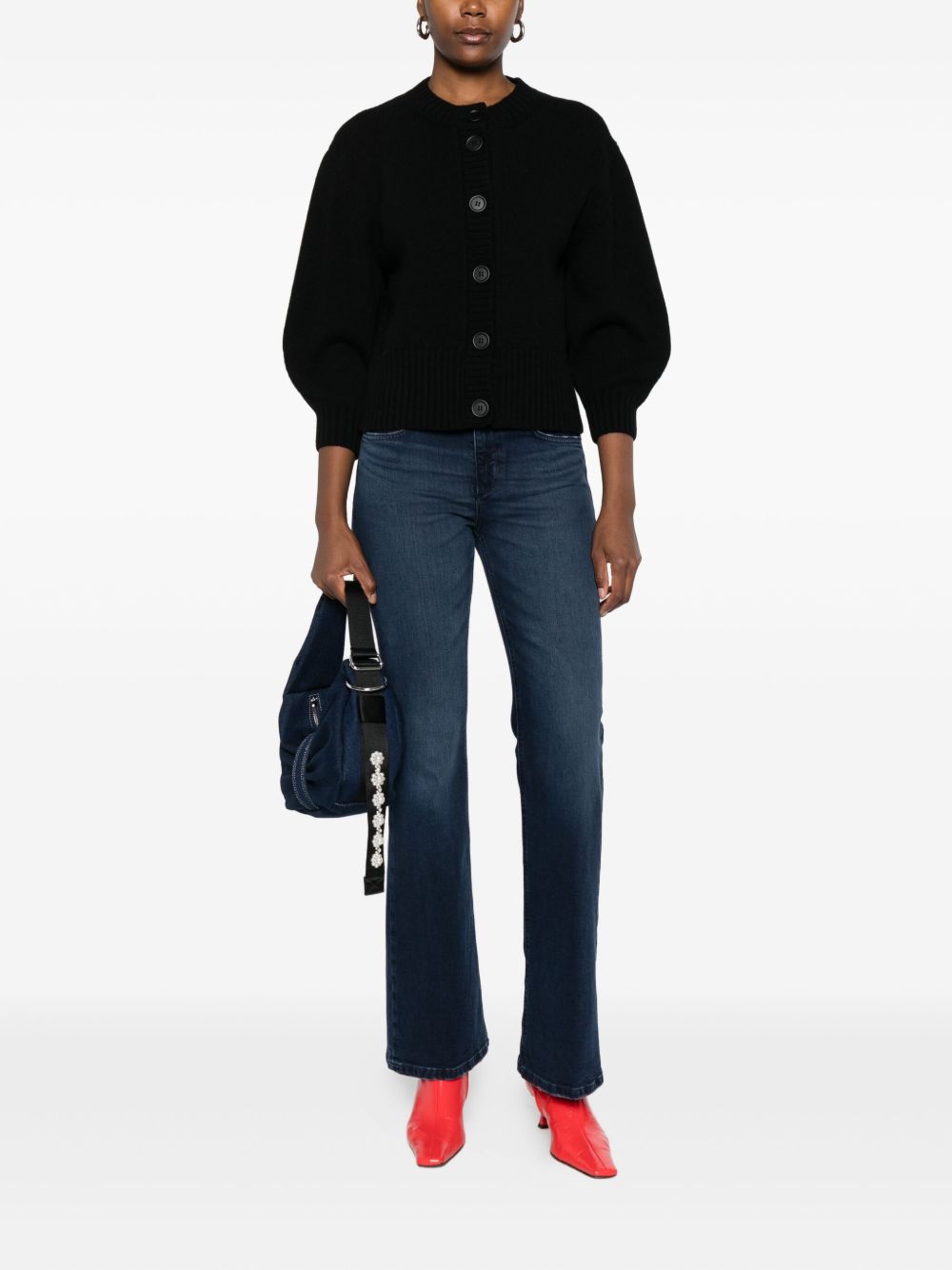 Anneclaire Maglione girocollo nero