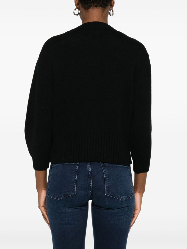 Anneclaire Maglione girocollo nero
