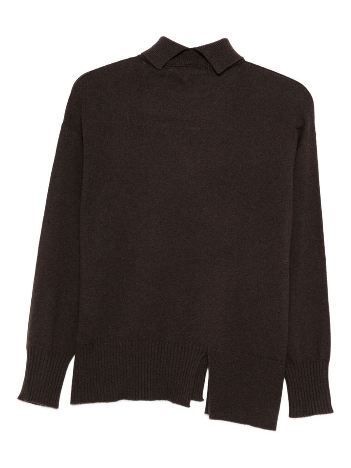 Antonelli Maglione a collo alto con spacchi laterali