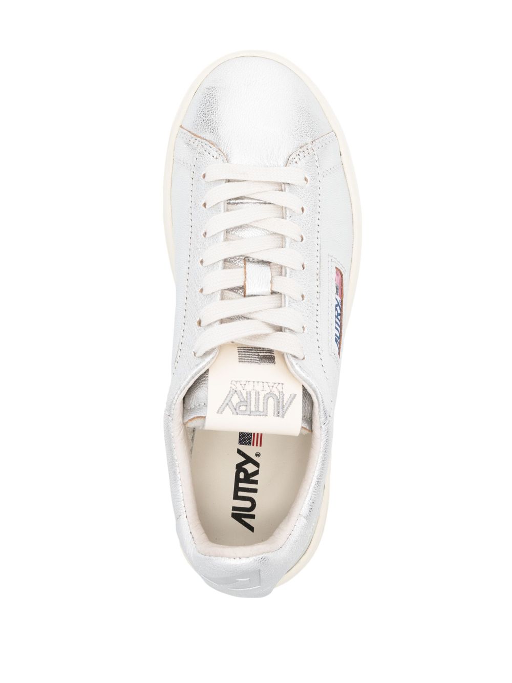 AUTRY SNEAKERS DALLAS LOW IN PELLE ARGENTO