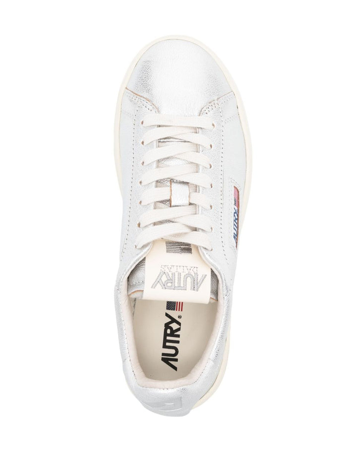 AUTRY SNEAKERS DALLAS LOW IN PELLE ARGENTO