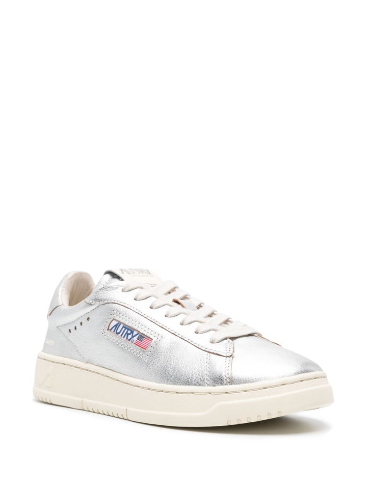 AUTRY SNEAKERS DALLAS LOW IN PELLE ARGENTO