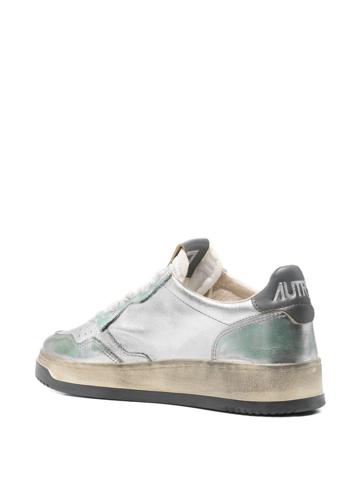 Autry Sneakers Sper Vintage in pelle metallizzata
