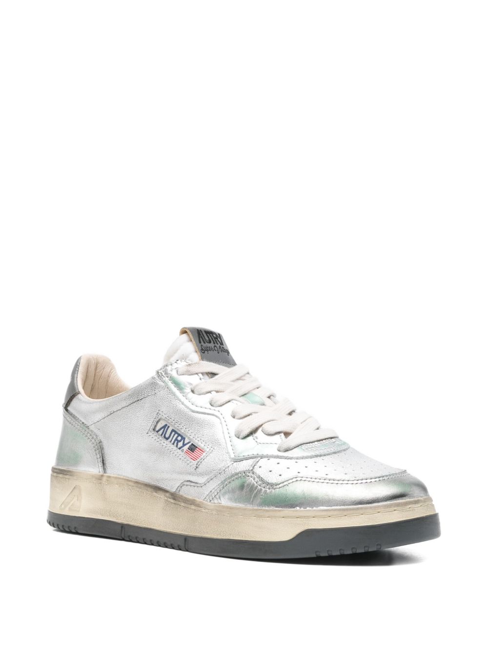 Autry Sneakers Sper Vintage in pelle metallizzata