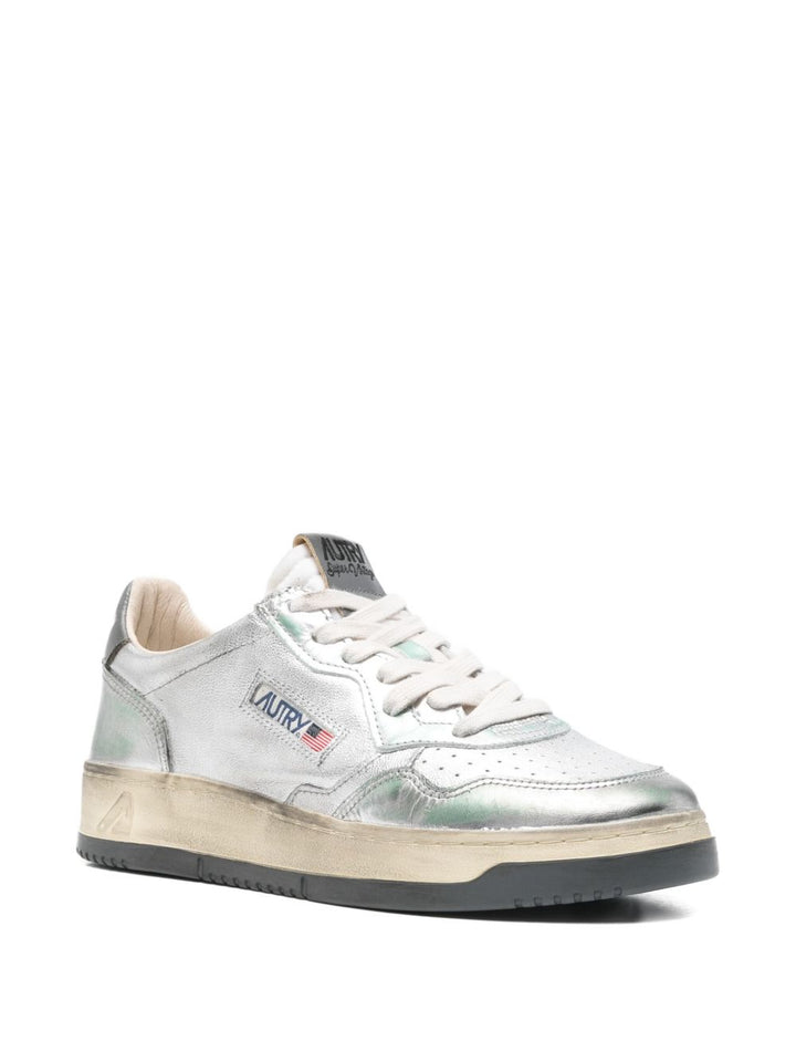 Autry Sneakers Sper Vintage in pelle metallizzata
