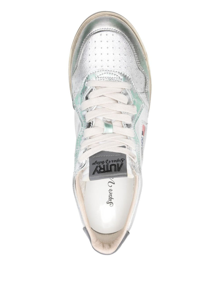 Autry Sneakers Sper Vintage in pelle metallizzata