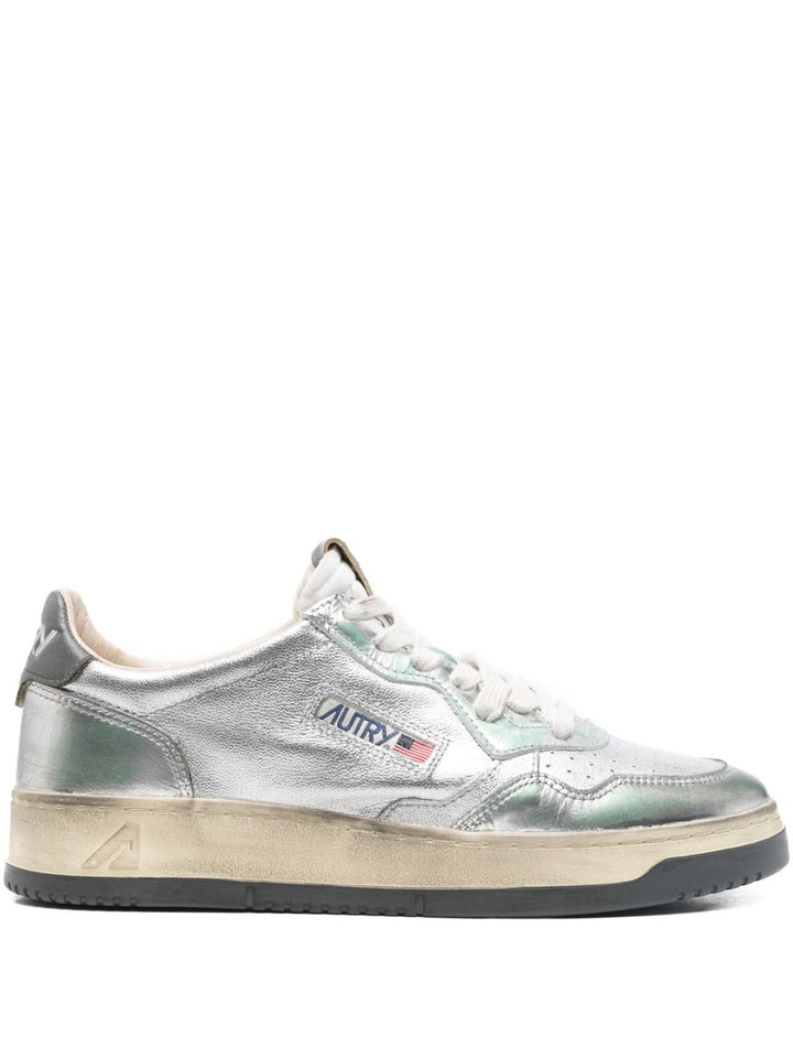 Autry Sneakers Sper Vintage in pelle metallizzata