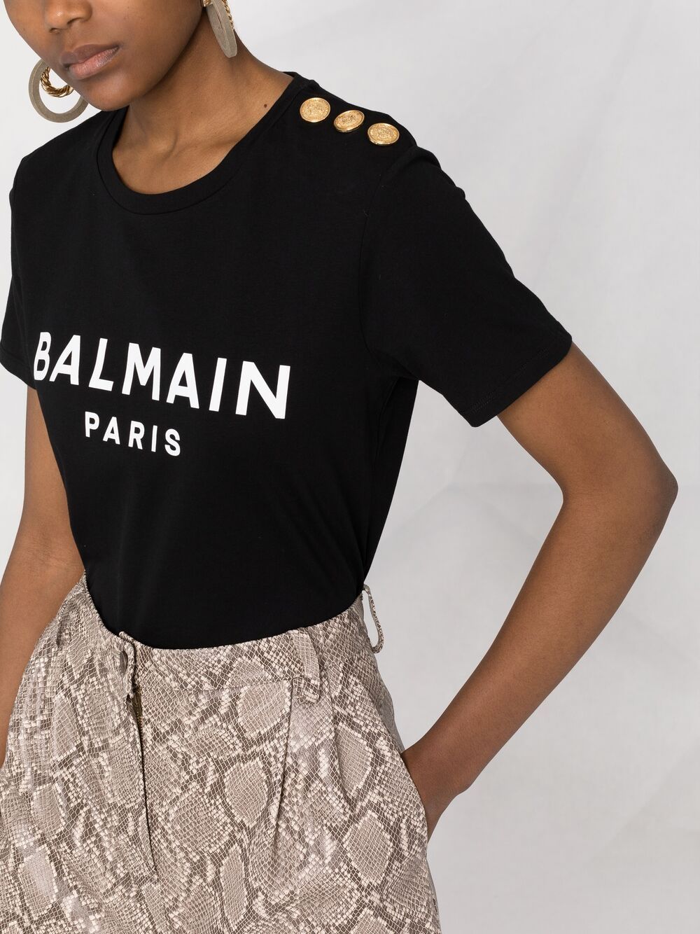 Balmain
T-shirt con stampa Balmain Paris
