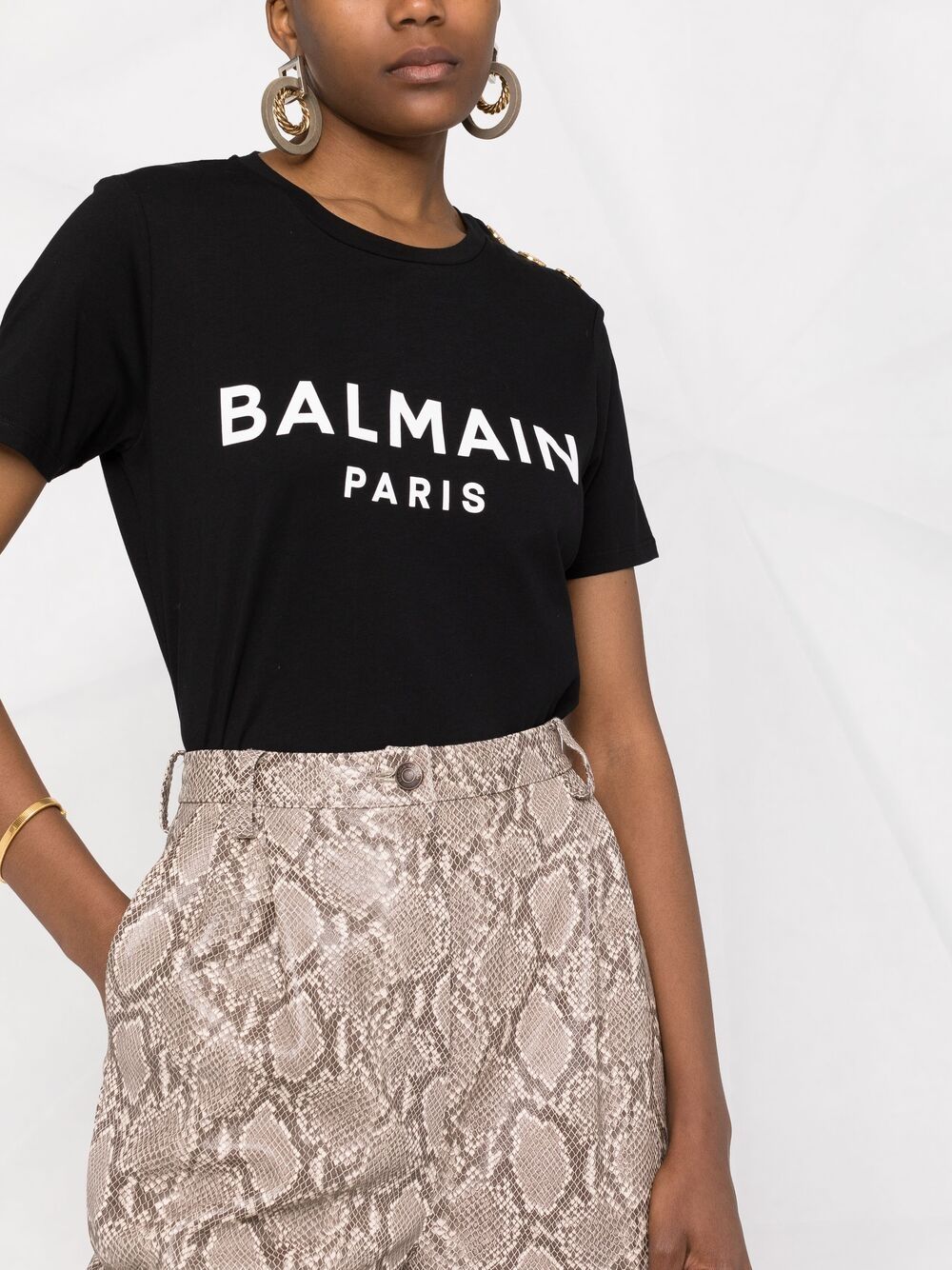 Balmain
T-shirt con stampa Balmain Paris
