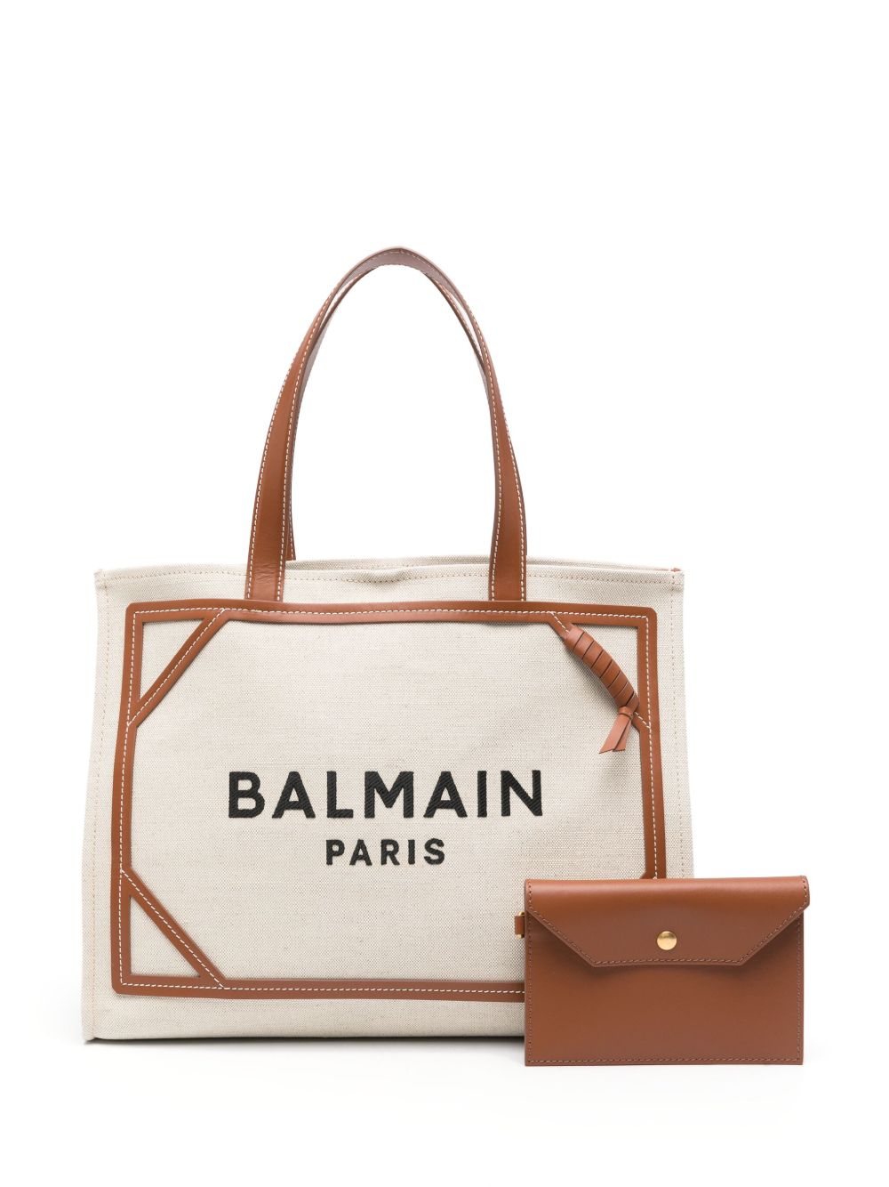 Balmain
Borsa B-Army 42 in tela e dettagli in pelle