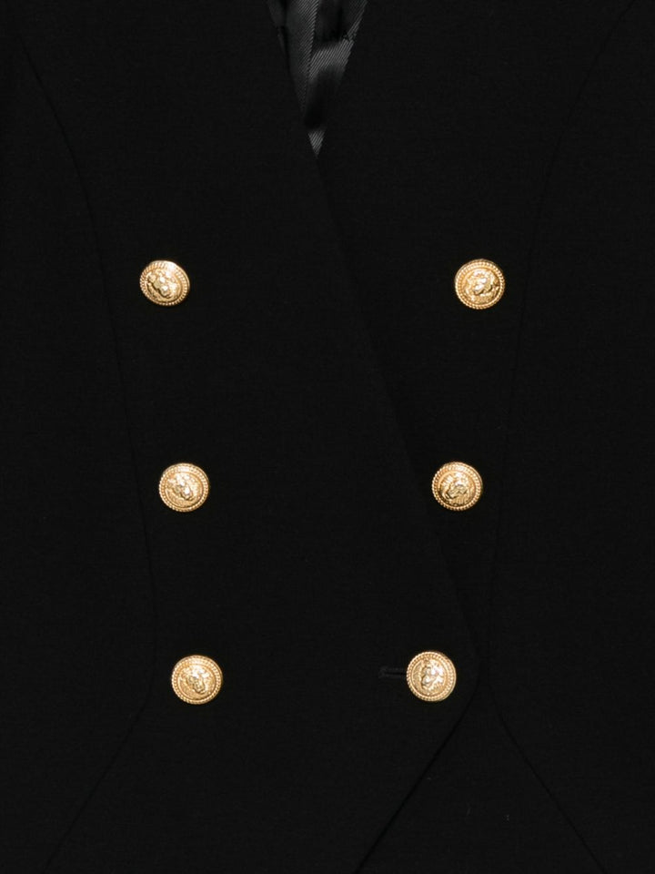 Giacca Nera con Bottoni Dorati - BALMAIN KIDS