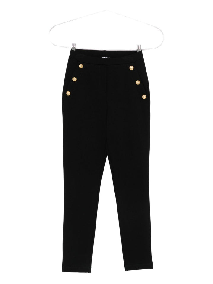 Balmain Kids Pantaloni con dettaglio bottoni