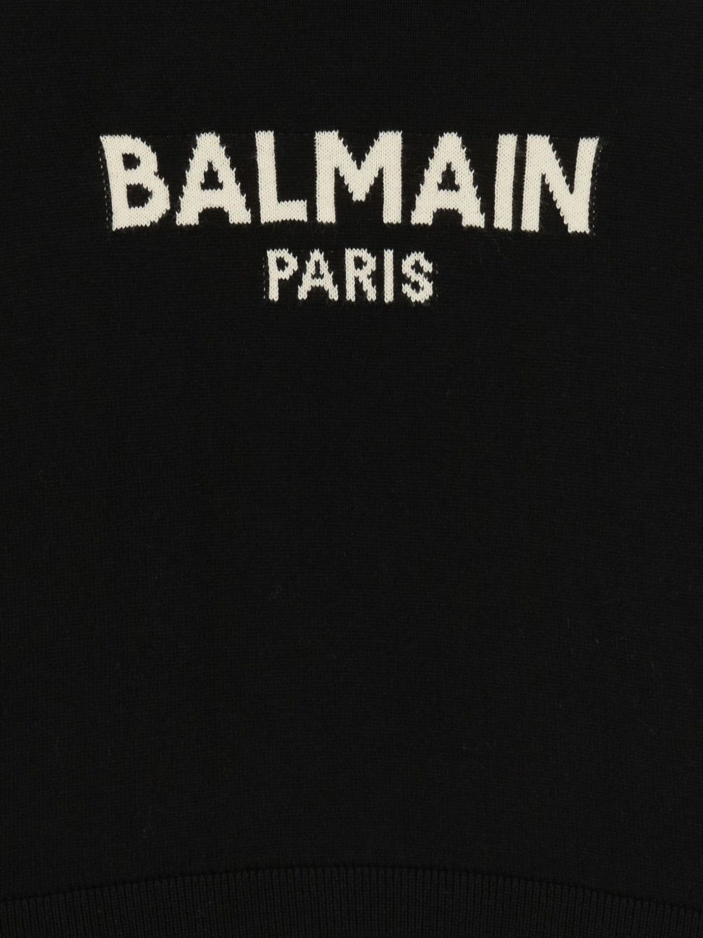Balmain Kids Maglione con logo intarsiato