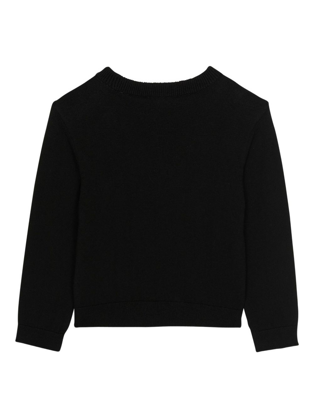 Balmain Kids Maglione con logo intarsiato