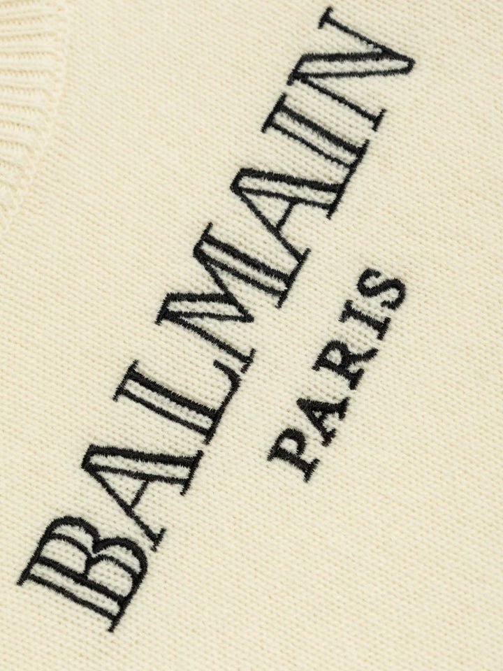 Balmain Kids Maglione con ricamo