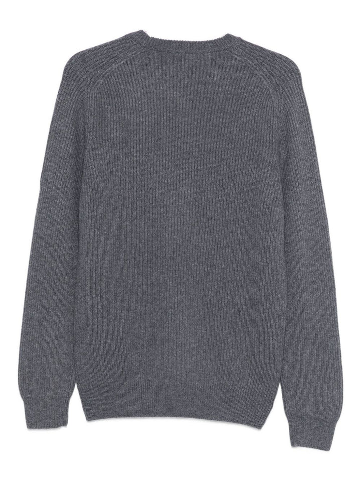 BARBA 
Maglione grigio girocollo manica lunga