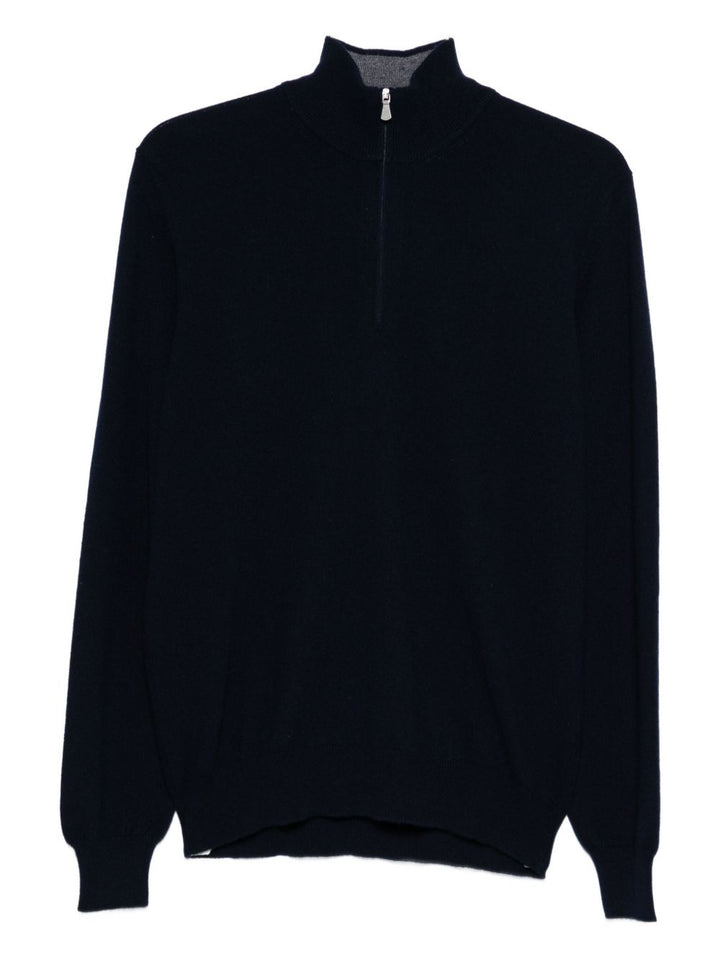 BARBA Cardigan nero manica lunga