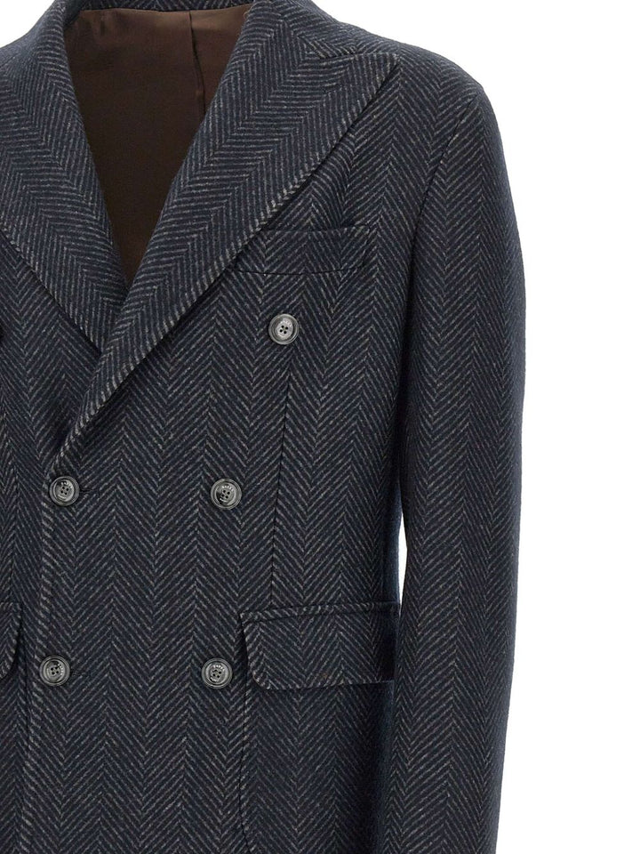 Barba Cappotto con revers a lancia