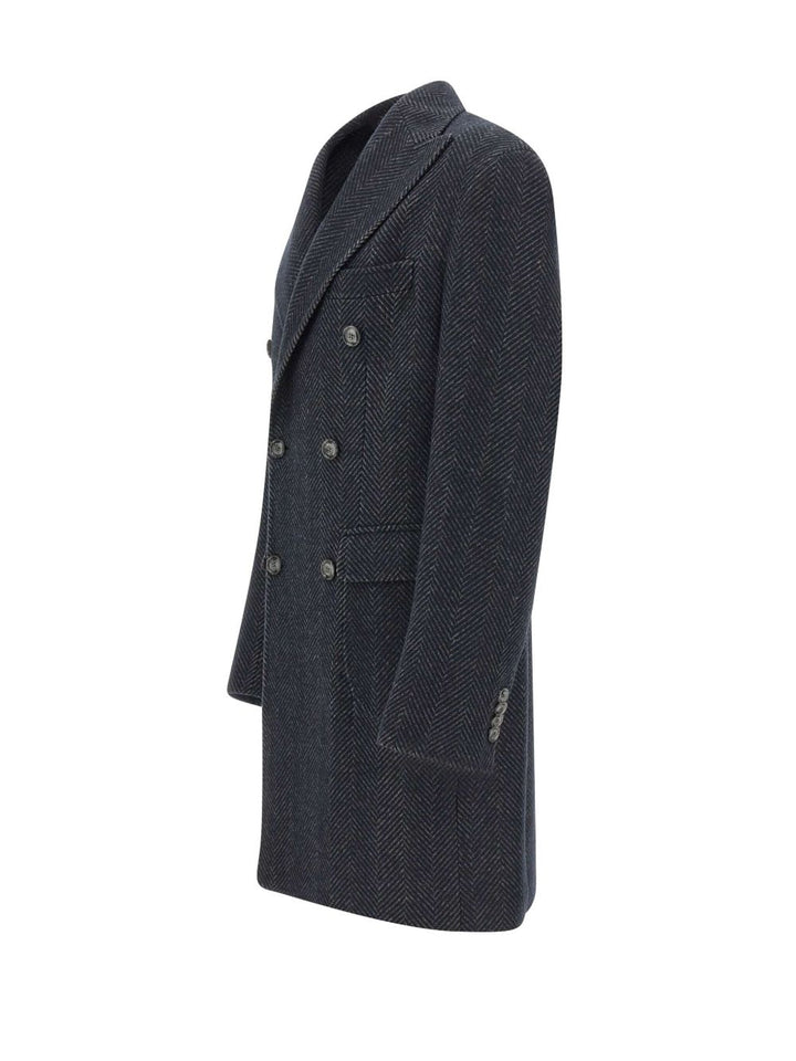 Barba Cappotto con revers a lancia
