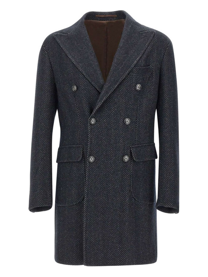 Barba
Cappotto con revers a lancia
