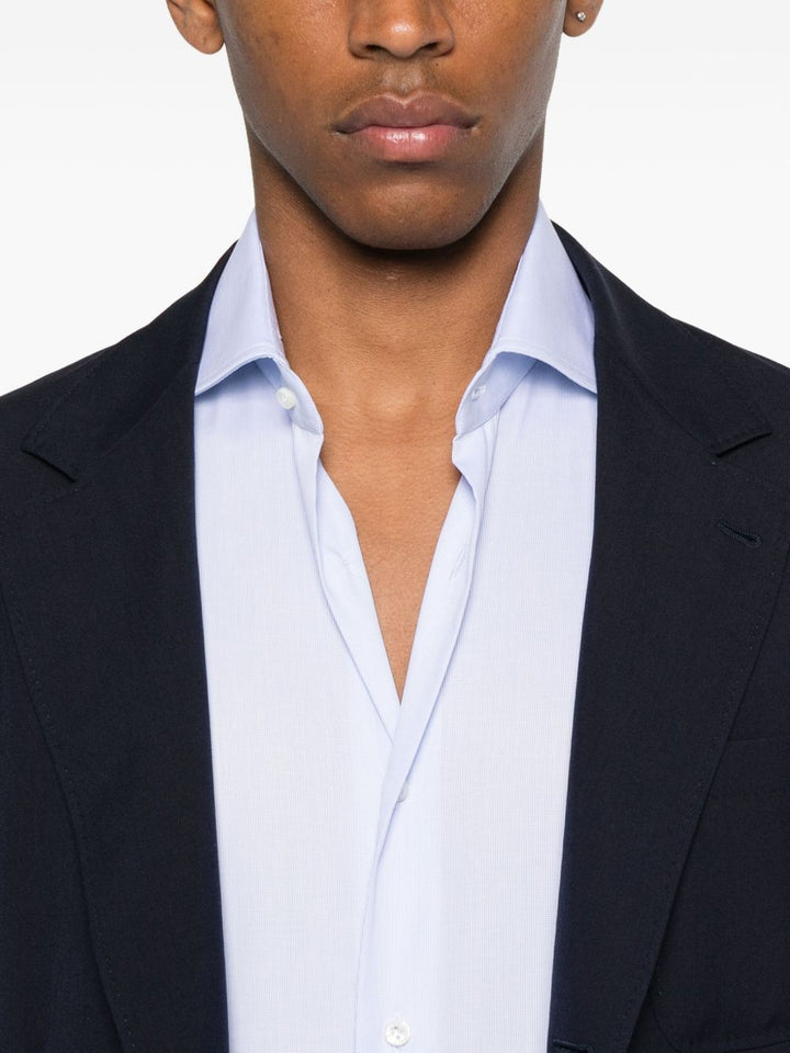 Barba Camicia a maniche lunghe con colletto semirigido e bottoni