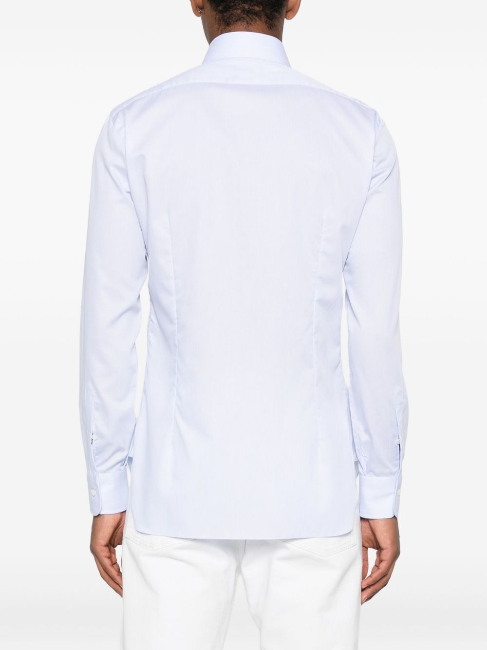 Barba Camicia a maniche lunghe con colletto semirigido e bottoni