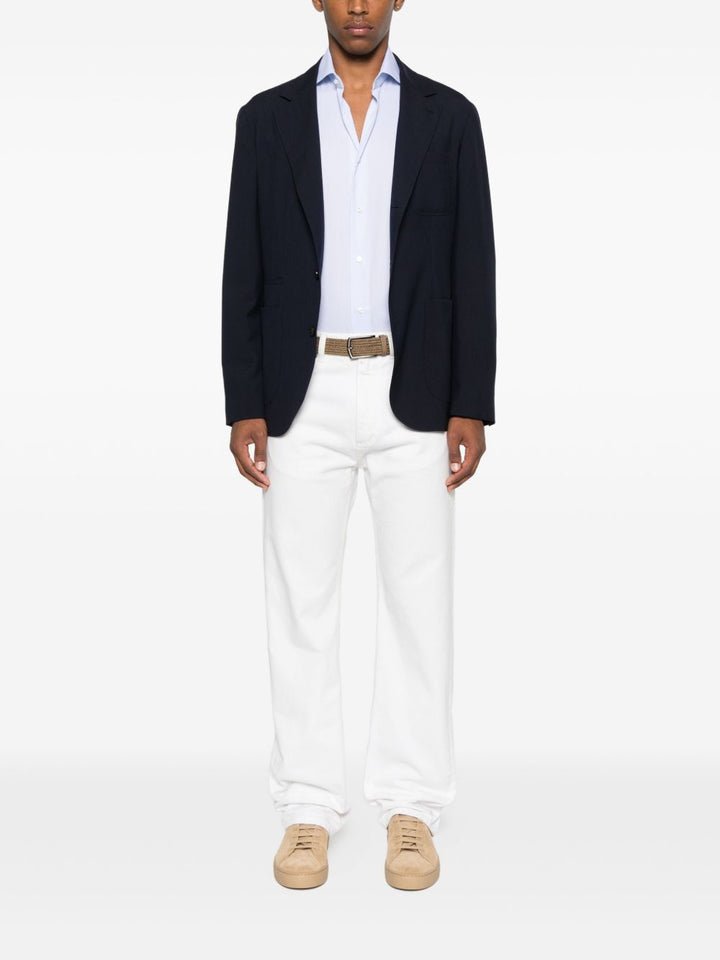 Barba Camicia a maniche lunghe con colletto semirigido e bottoni