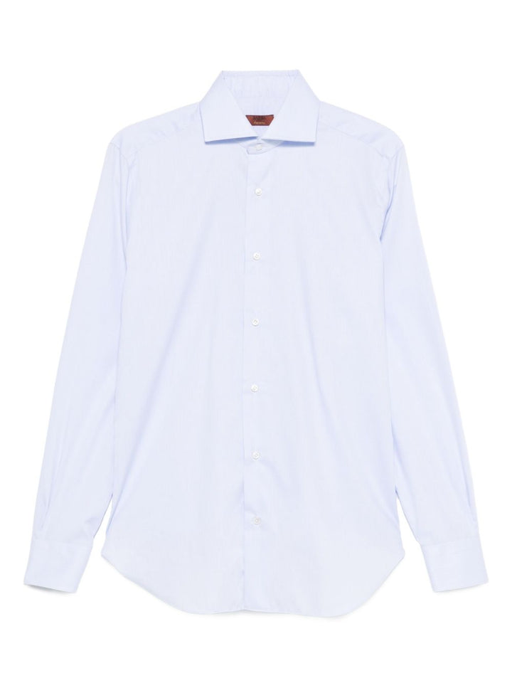 Barba Camicia a maniche lunghe con colletto semirigido e bottoni