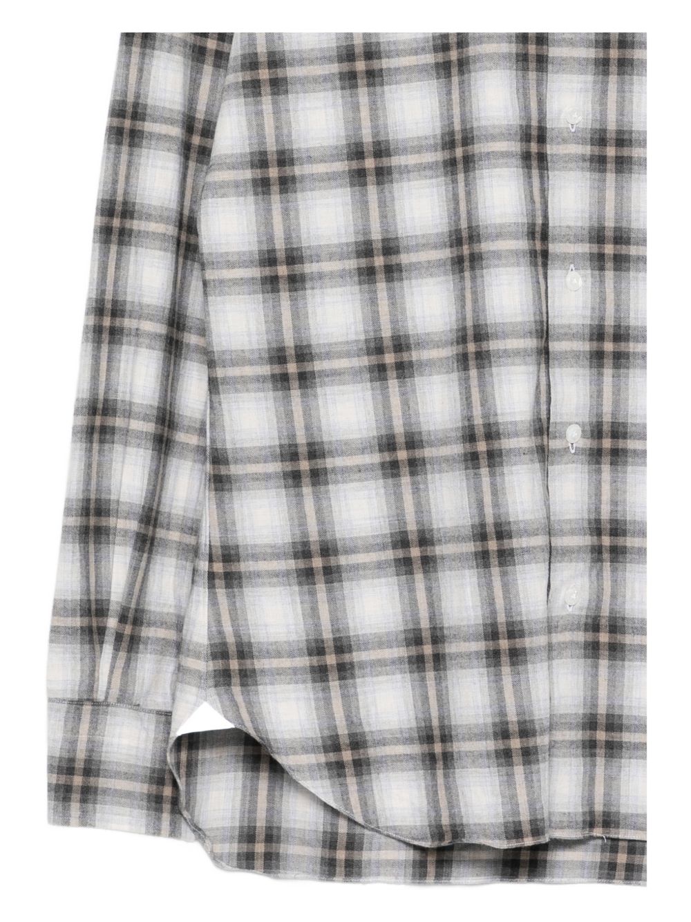 Barba Camicia a quadri sui toni del grigio