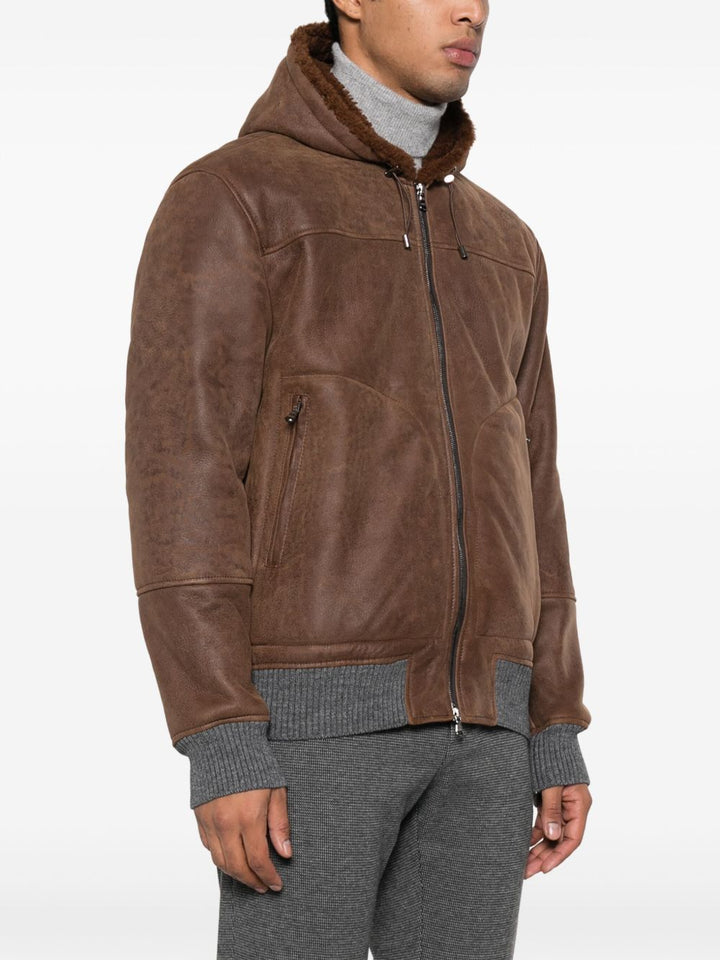 Barba Bomber con cappuccio