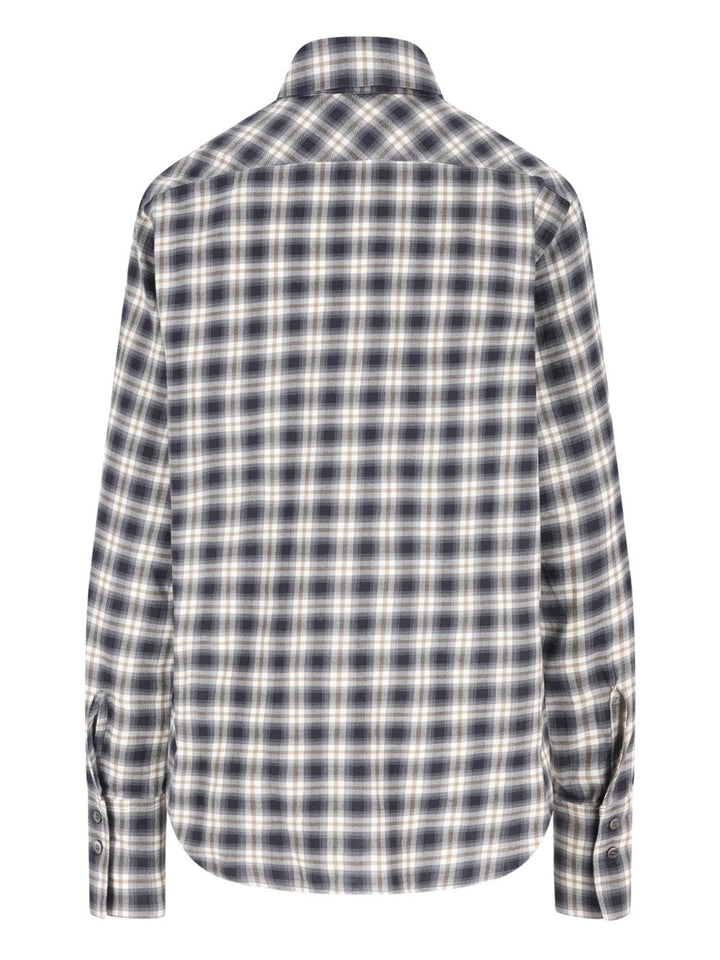 Barena
Camicia nera/avorio a quadri